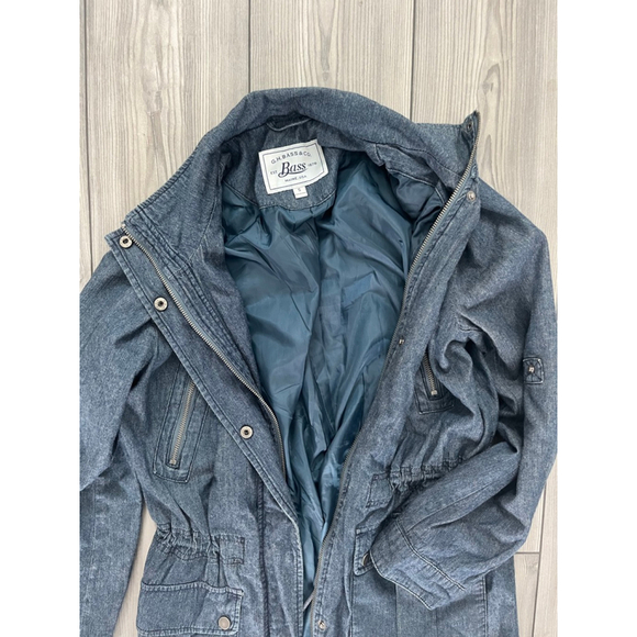 GH Bass & Co Denim Jacket Women's Small Blue - Picture 2 of 3